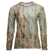 Жіночий 3D лонгслів з подряпинами на стіні