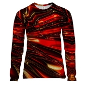 Жіночий 3D лонгслів с красной плазмой