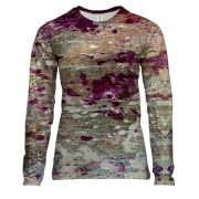 Жіночий 3D лонгслів з фіолетовою іржею