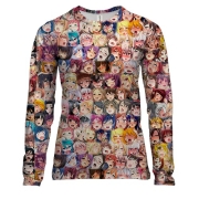 Жіночий 3D лонгслів Ахэгао (2)