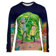 Жіночий 3D лонгслів Рік і Морті