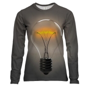 Жіночий 3D лонгслів Лампочка