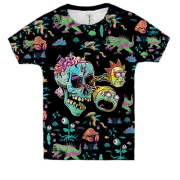 Дитяча 3D футболка з Рик и Морти