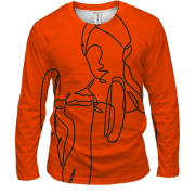 Чоловічий 3D лонгслів Line Girl Fitness