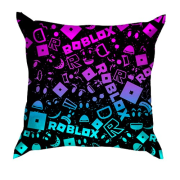 3D подушка ROBLOX neon logo pattern