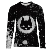 Жіночий 3D лонгслів лого STRAY у бризках фарби