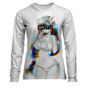 Женский 3D лонгслив WAIFU glitch