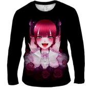 Мужской 3D лонгслив Марин Китагава косплей вампир