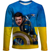 Дитячий 3D лонгслів Зеленський (Marvel Style)