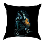 3D подушка Чужий з котиком