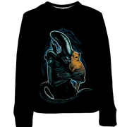 Дитячий 3D світшот Чужий з котиком