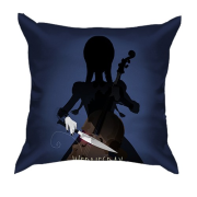 3D подушка Wednesday играет на виолончели