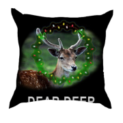 3D подушка з новорічним оленем "Dear Deer"