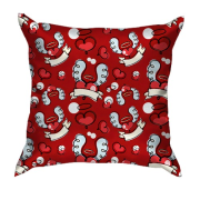 3D подушка Серця з крилами