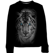 Дитячий 3D світшот з білим тигром