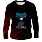 Чоловічий 3D лонгслів Саллі у закривавленій масці - SALLY FACE