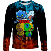 Дитячий 3D лонгслів "Brawl Stars" Fire