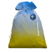 3D Подарунковий мішечок "Абстрактні хвилі в кольорах прапора"