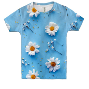 Детская 3D футболка Ромашки (АРТ)