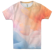Детская 3D футболка с цветным дымом