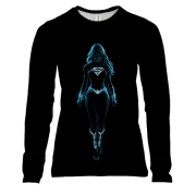 Женский 3D лонгслив Super Woman Neon