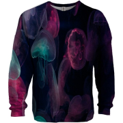 3D світшот з медузами в океані