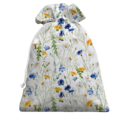 3D Подарунковий мішечок з ромашками та волошками (2)