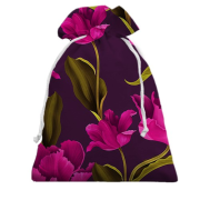 3D Подарунковий мішечок з рожевими квітами (2)