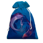 3D Подарунковий мішечок зі знаком зодіаку Риби