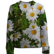 Дитячий 3D світшот з квітами ромашками