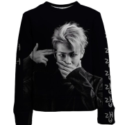 Дитячий 3D світшот с группой БТС (BTS) K-POP ARMY RAP MONSTER