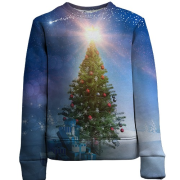 Дитячий 3D світшот з нарядженою ялинкою