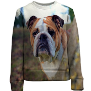 Дитячий 3D світшот з бульдогом