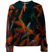 Дитячий 3D світшот з рибками в акваріумі