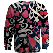 3D світшот Love you