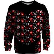 3D світшот з сердечками 2