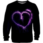 3D світшот з серцем з феєрверку