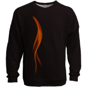 3D свитшот я языком огня