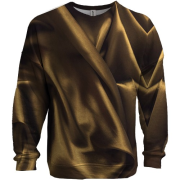 3D свитшот с золотой шелковой тканью