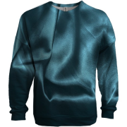 3D свитшот с синей шелковой тканью