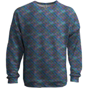 3D свитшот с текстурой чешуи