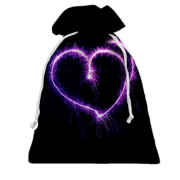 3D Подарунковий мішечок з серцем з феєрверку