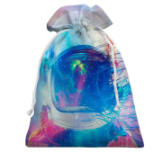 3D Подарунковий мішечок з астронавтом в космосі