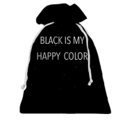 3D Подарунковий мішечок Black is my happy color
