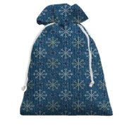 3D Подарунковий мішечок з візерунками сніжинок