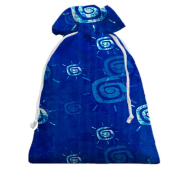 3D Подарунковий мішечок з синіми іконками сонця