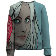 Детский 3D свитшот с девушкой и мороженым