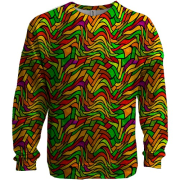 3D свитшот с волнистым витражом