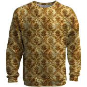 3D свитшот с золотыми обоями