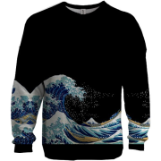 3D світшот з хвилями